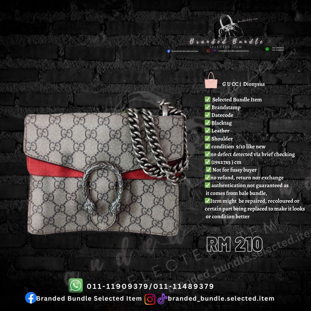 Gucci dionysus outlet authentication