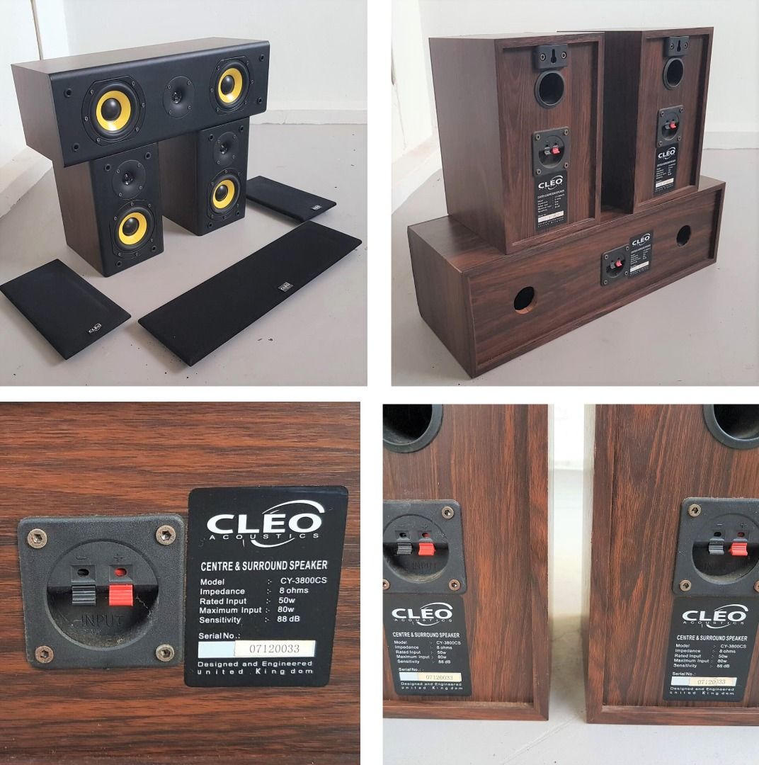 Professional CLEO Acoustics, United Kingdom, Set of 3 Speakers ...