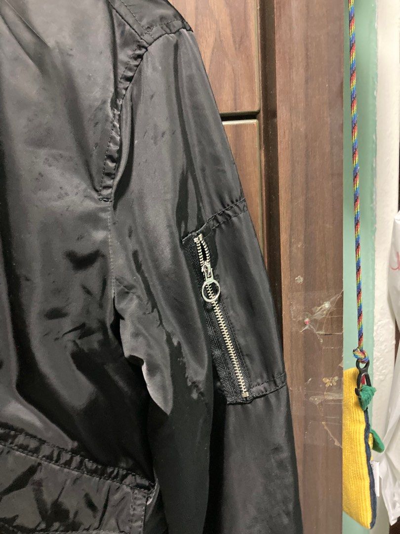 Pull&bear ma1 clearance bomber in black