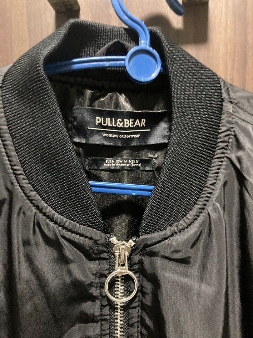 Pull Bear black bomber jacket