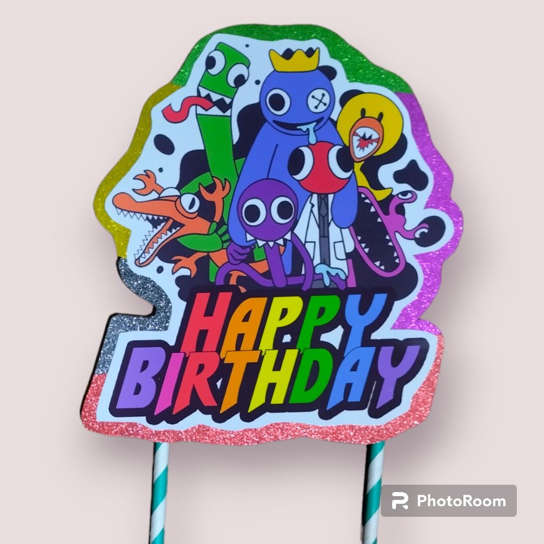 Rainbow friends cake topper for my son. #caketoppers #cyndisbakedgoods... |  TikTok