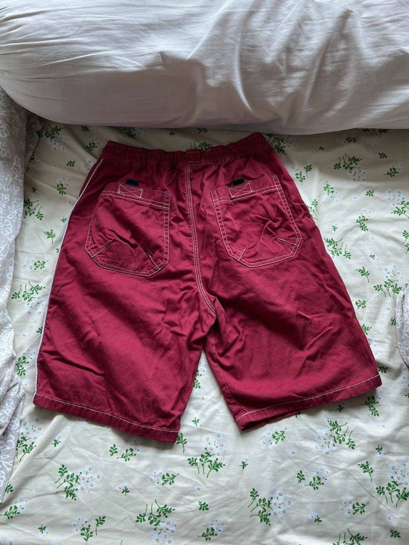 Red long shorts online