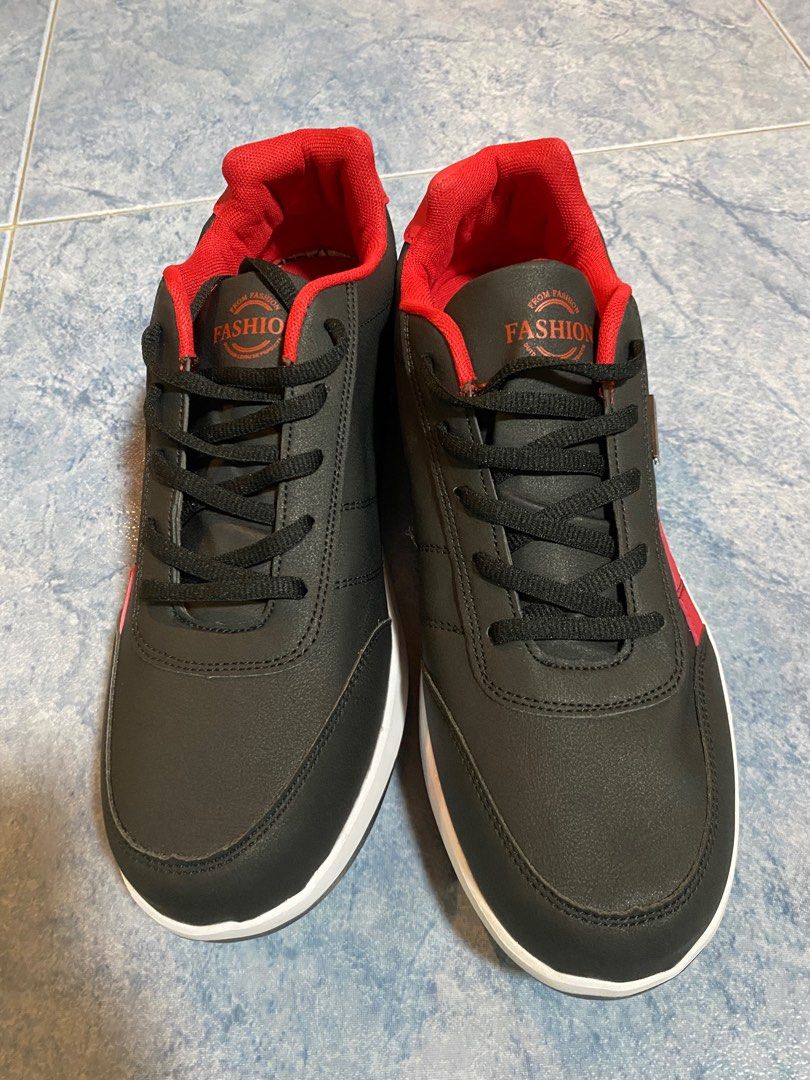 Red and clearance black mens sneakers