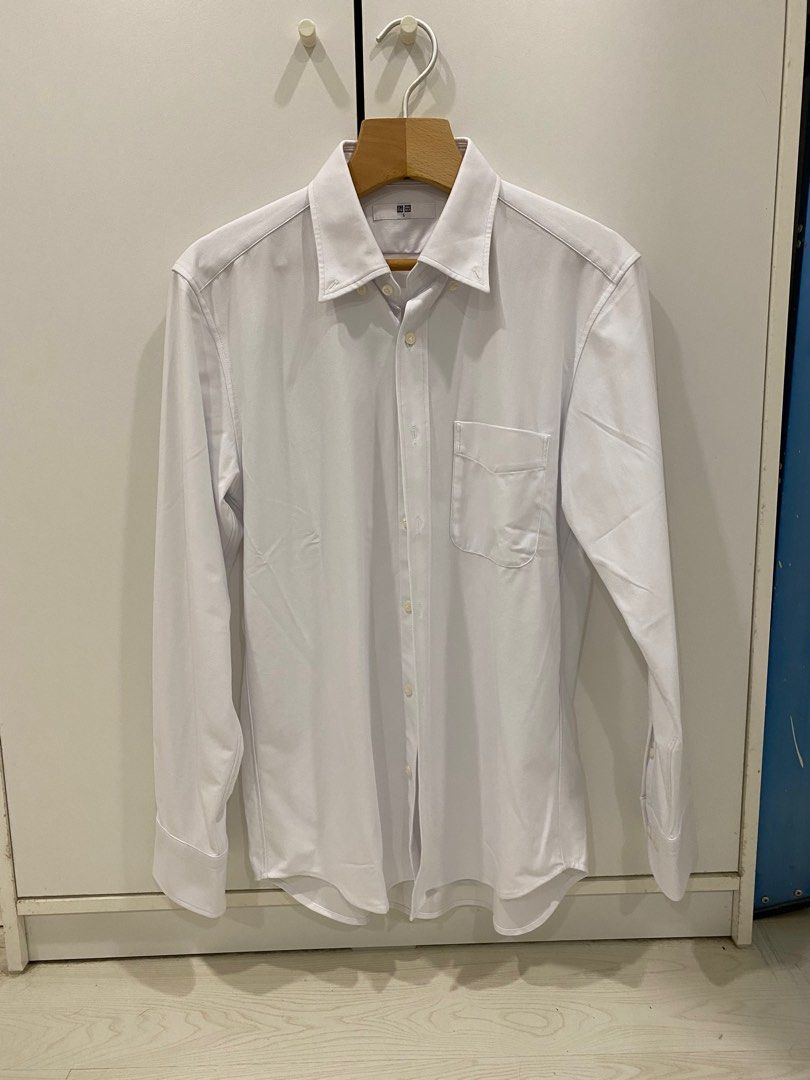 Uniqlo white dress shirt on sale