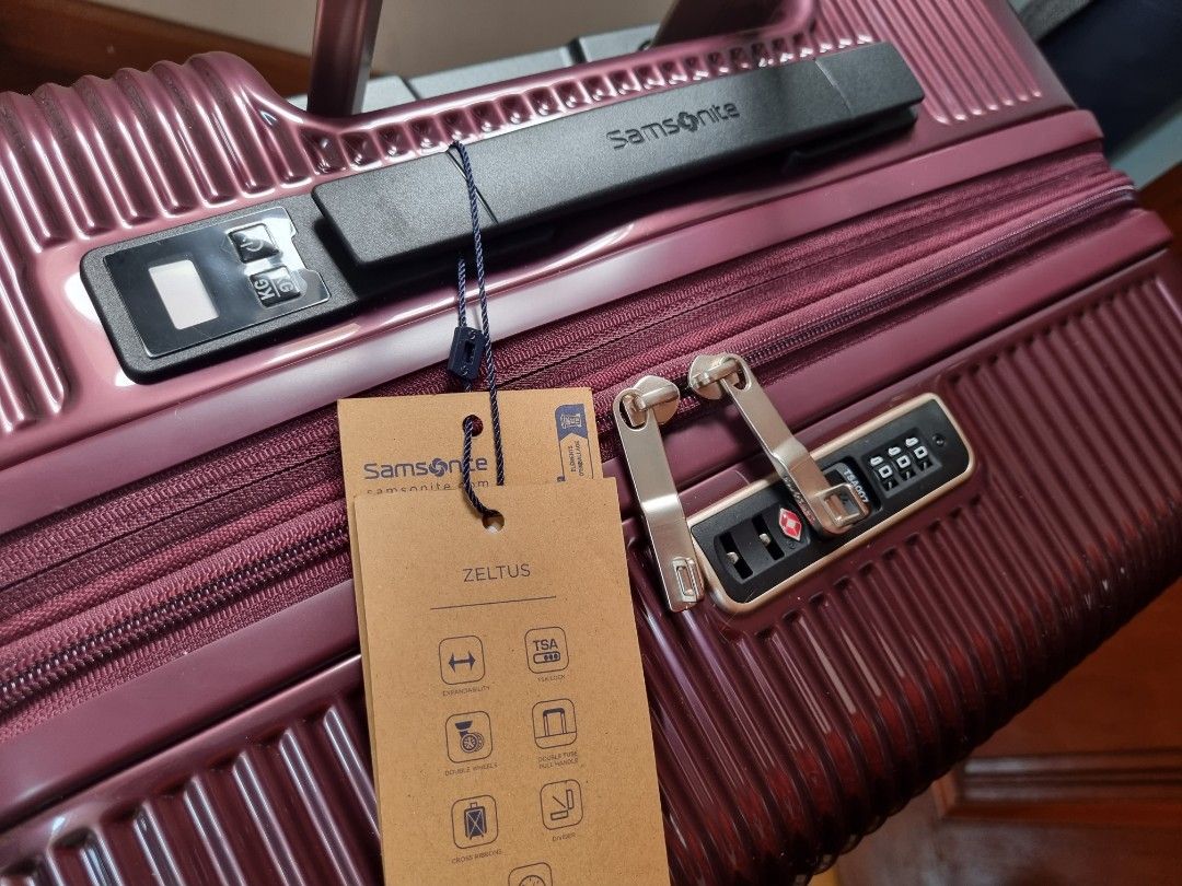Samsonite Zeltus 69cm travel luggage with inbuilt weigh scale (worth