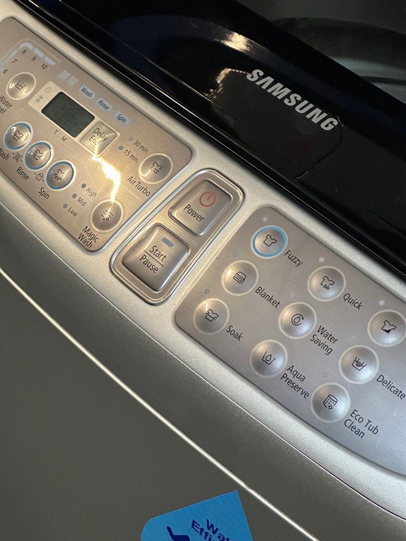 SAMSUNG 9KG TOP LOAD WASHING MACHINE ( WA90F5S5 ) Condition 7/10 200