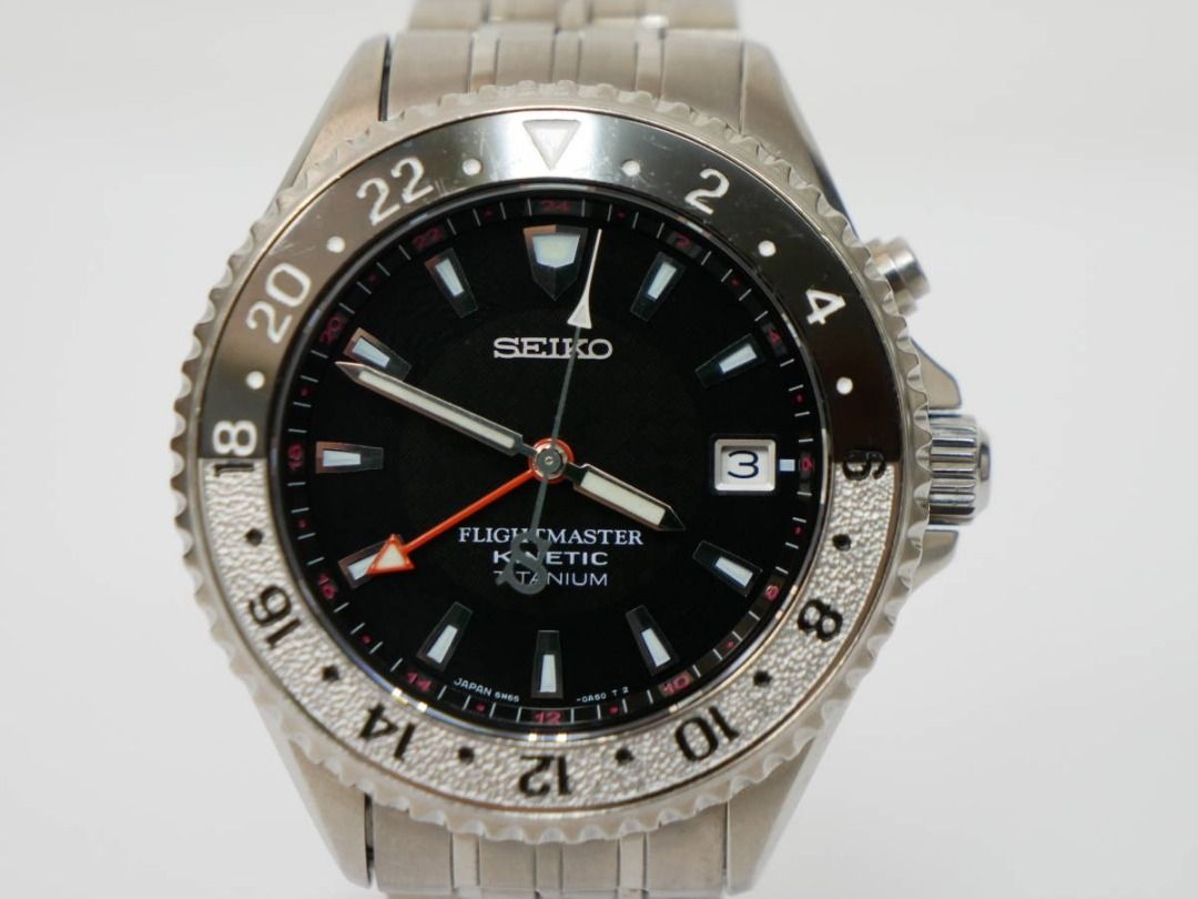 Seiko flightmaster on sale kinetic titanium