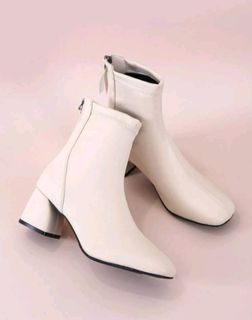 SheIn Ankle Chunky Heeled Classic Boots