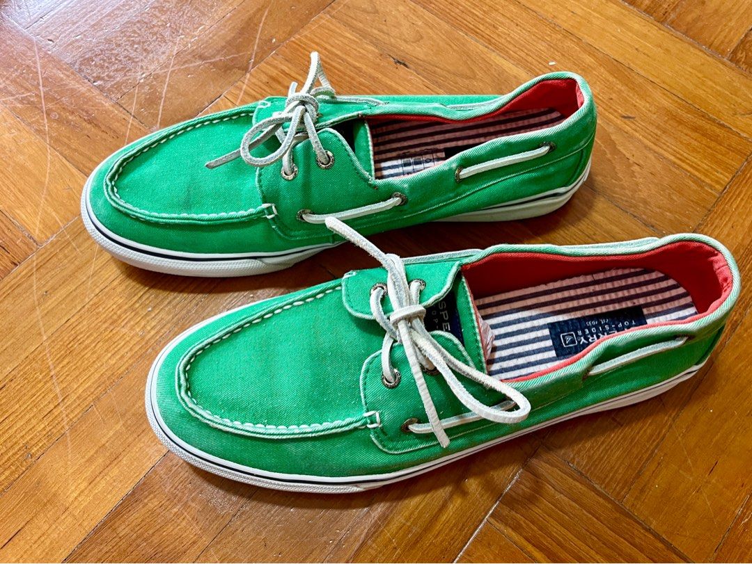 Sperry top sider hot sale green