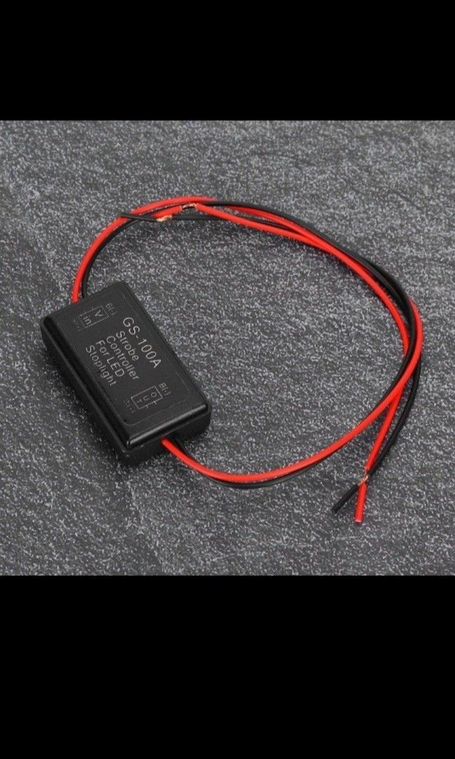 Led flash Strobe controller (Category: Exterior Lighting) located in Singapore. Submitted by reena_weiwei (Listing ID 1249826906, Image 1). Description: A Strobe controller flasher module Brake light strobe controller This is a device that flashes your brake light when the brake is activated causing the strobe effect and will stay static at the end of the mode. Sequence of mode 3 Fast strobe 3 Slow strobe Stay Static It can also be installed on l