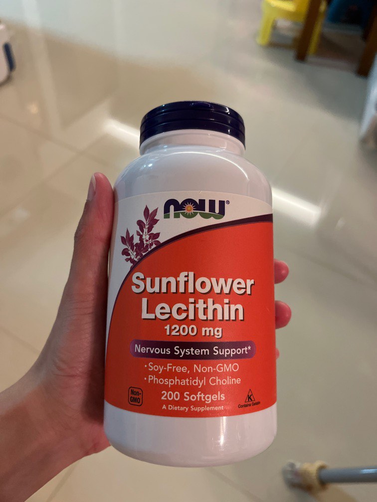 Sunflower Lecithin (NOW) 1200mg, Health & Nutrition, Health Supplements