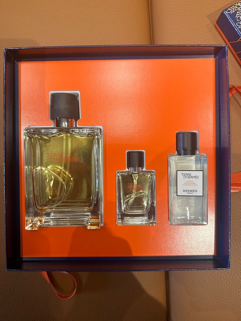 Terre Hermes Perfume 100ml Gift Set, Announcements on Carousell