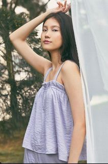 THE CLOSET LOVER TCL KELSON TOP IN ASH LILAC - ASH LILAC