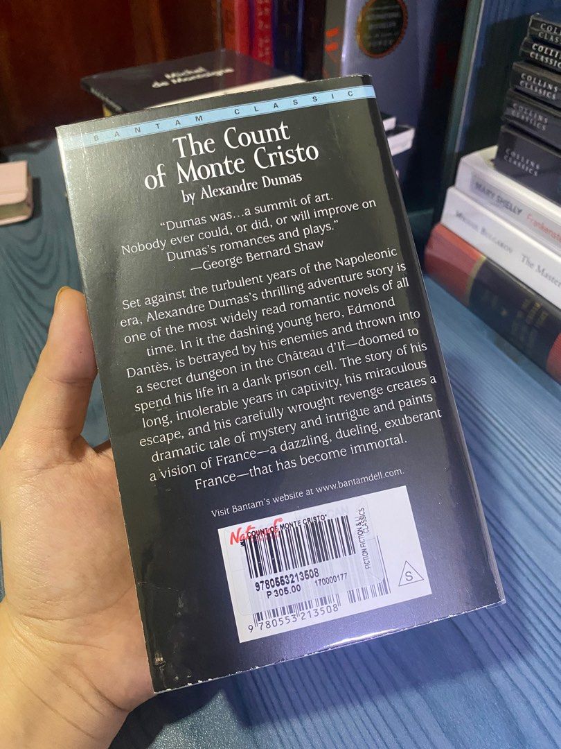 The Count of Monte Cristo by Alexandre Dumas (Bantam Classics), Hobbies