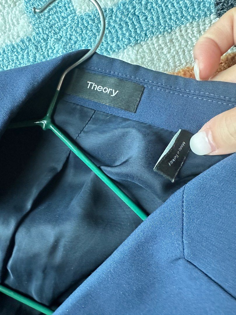 Theory sea blue blazer outlet