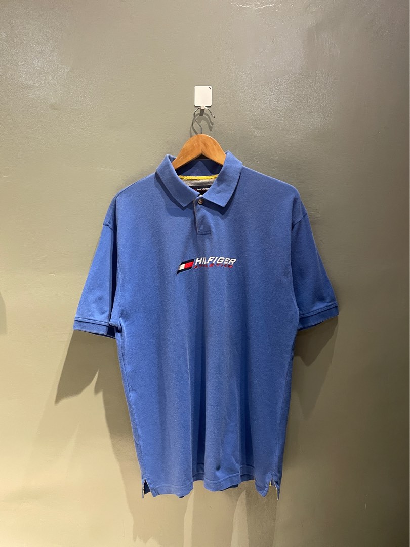 TOMMY HILFIGER ATHLETICS POLO SHIRT (L) on Carousell