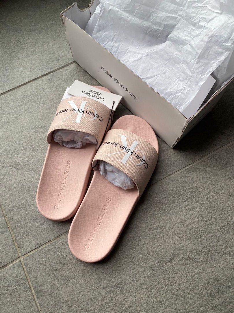 calvin klein sliders Women s Fashion Footwear Flipflops and