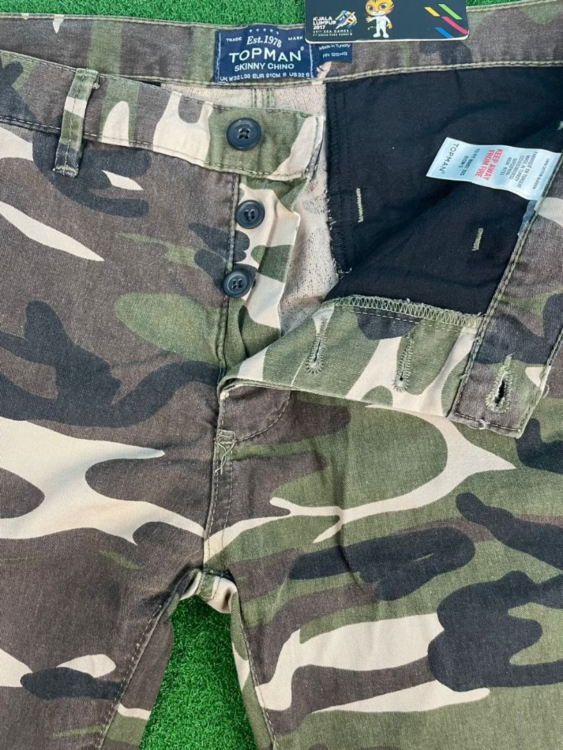 Topman camo new arrivals pants