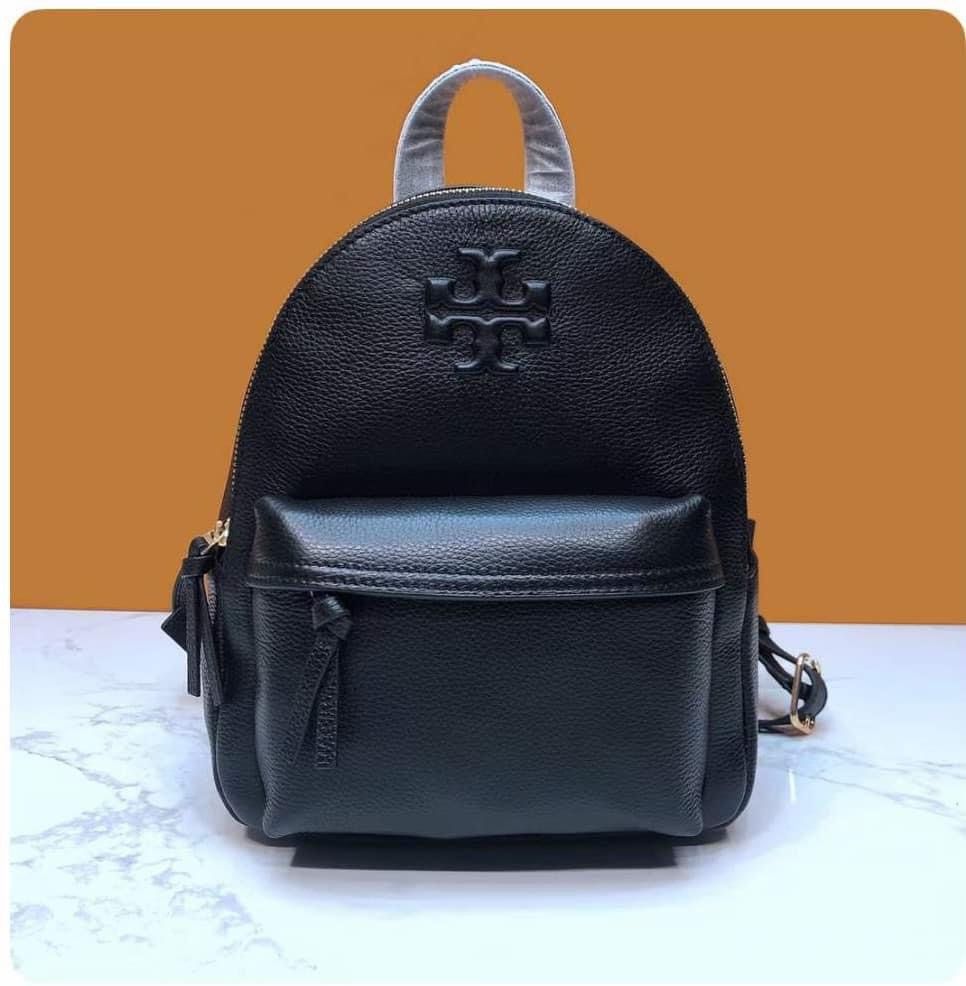 Tory burch backpack leather discount