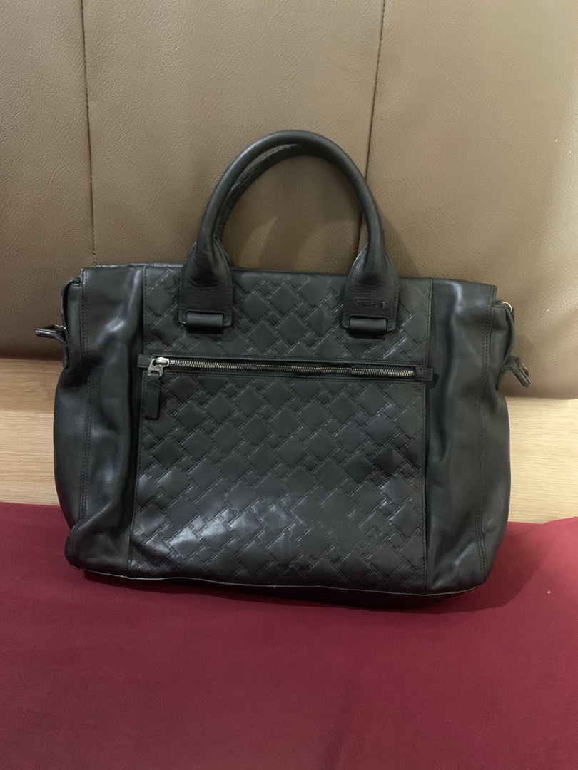 TUMI TICON LEATHER BRIEFCASE on Carousell