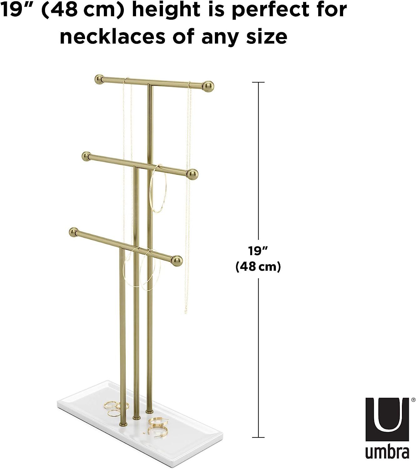 White necklace display stand outlet