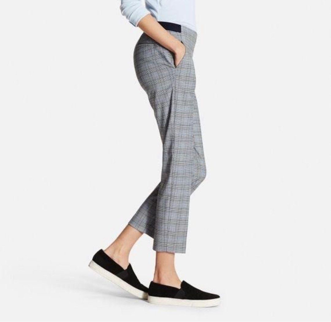 Uniqlo plaid trousers sale
