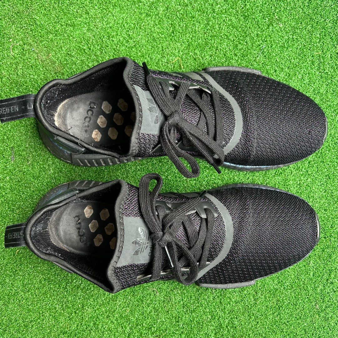 USED ADIDAS NMD R1 BLACK UK11 US11.5 EU46 Men s Fashion Footwear