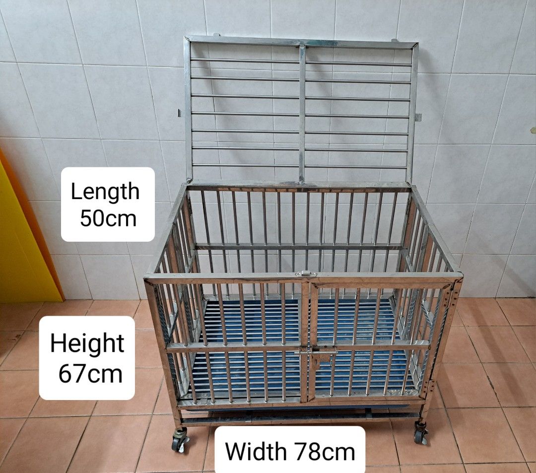 Used stainless steel dog hotsell cages