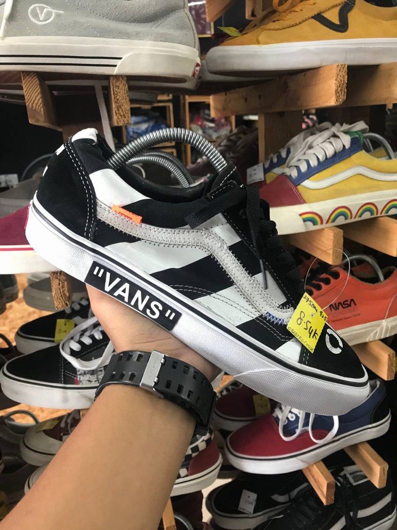 Vans old skool off white custom sale