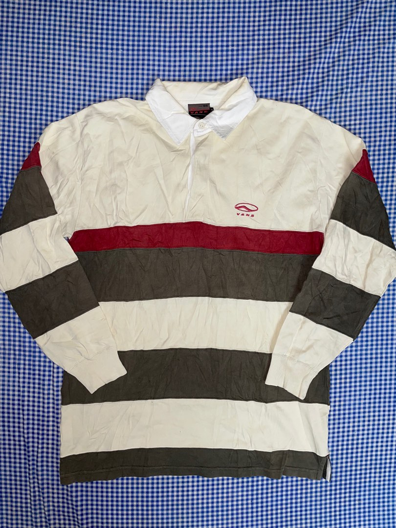 Vans rugby shirt, Men's Fashion, Tops & Sets, Tshirts & Polo Shirts on