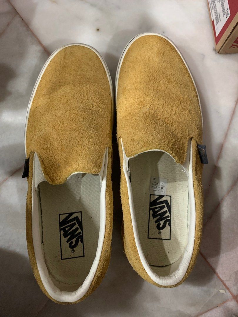 Vans hairy suede slip on on sale