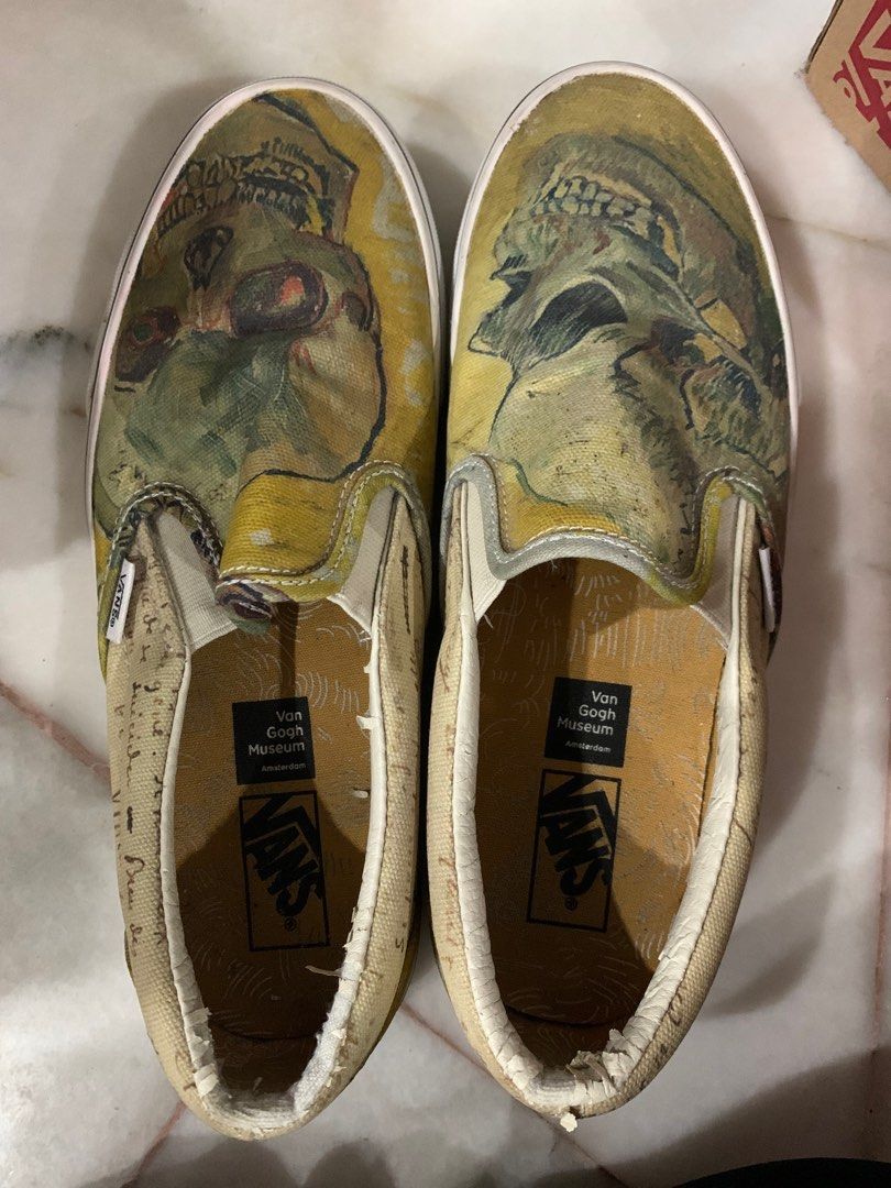 Vans classic slip-on deals vincent van gogh skull
