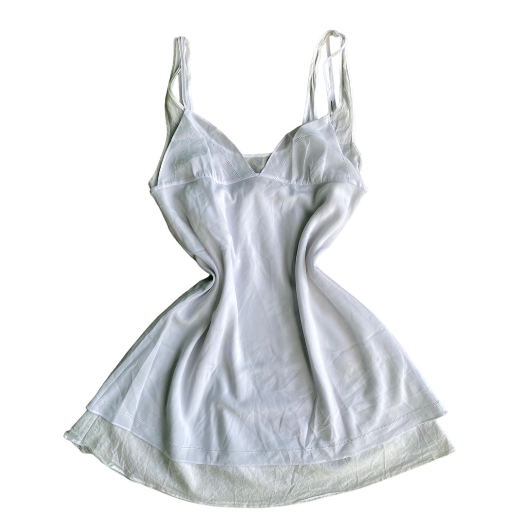 Victorias secret 2 piece white slip dress | night gown 90s 00s y2k ...