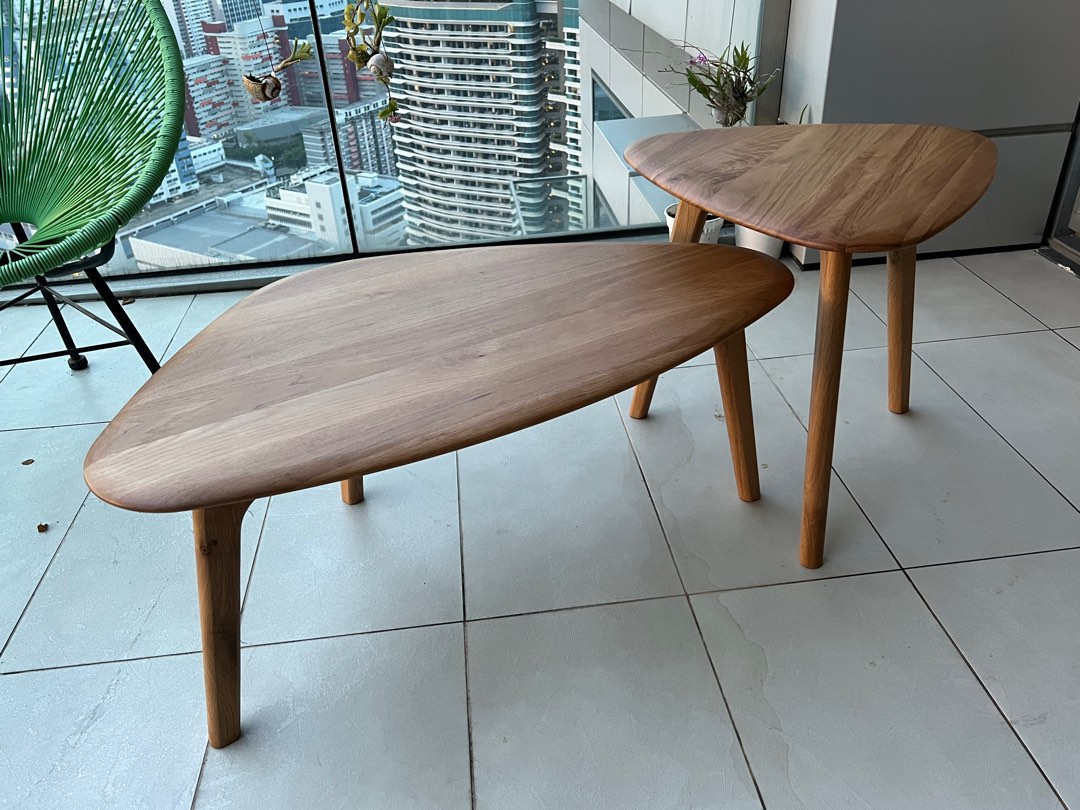 Vincent coffee table set (oak) from Castlery, Furniture & Home Living