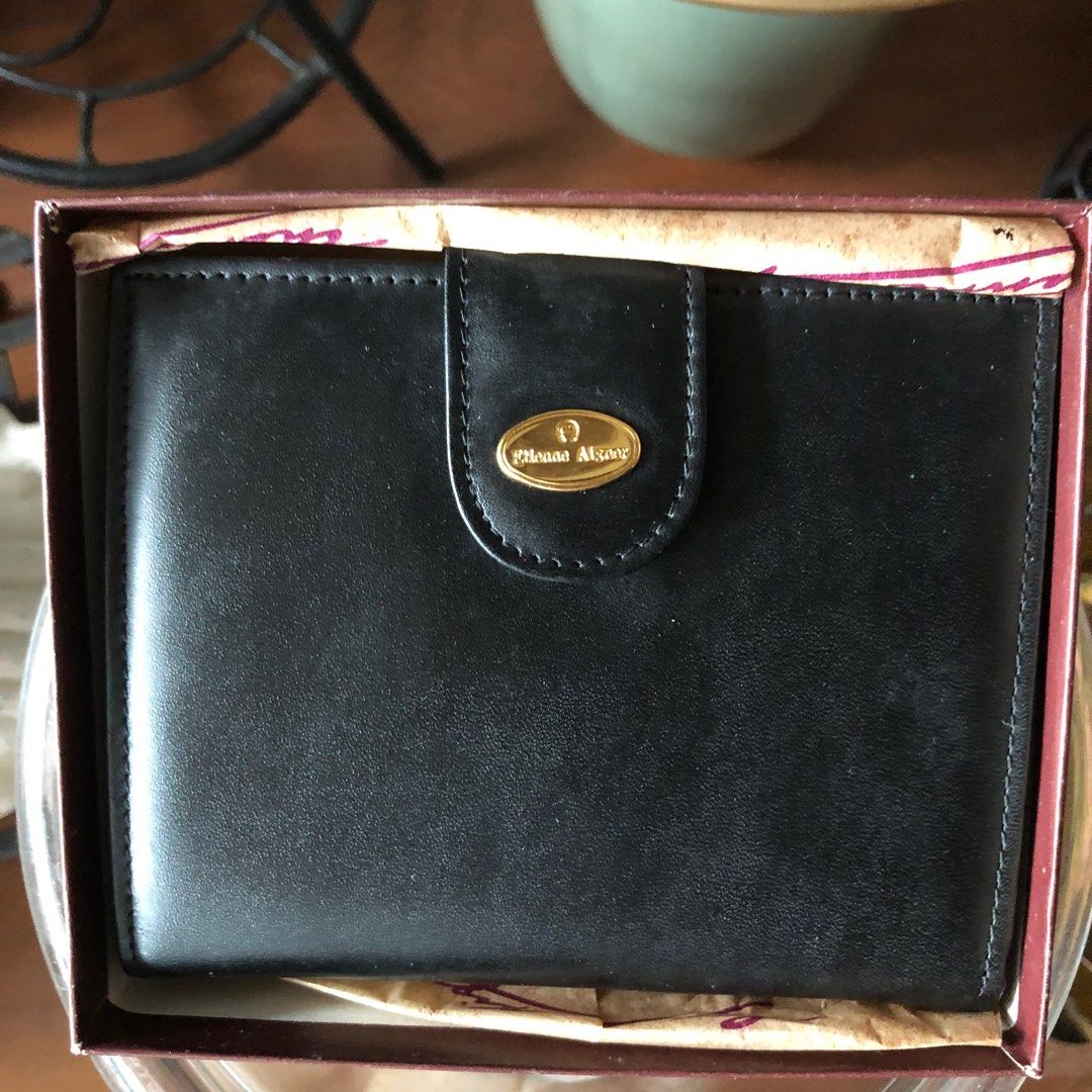Vintage ETIENNE AIGNER Black Leather Wallet