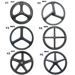 WEAPON Carbon fiber aerospoke wheel / wheelset for fixie bike / track bike / road bike - WEAPON - 700c dia | Lightweight | Smooth | quick-release and aero design , Super impressive design.