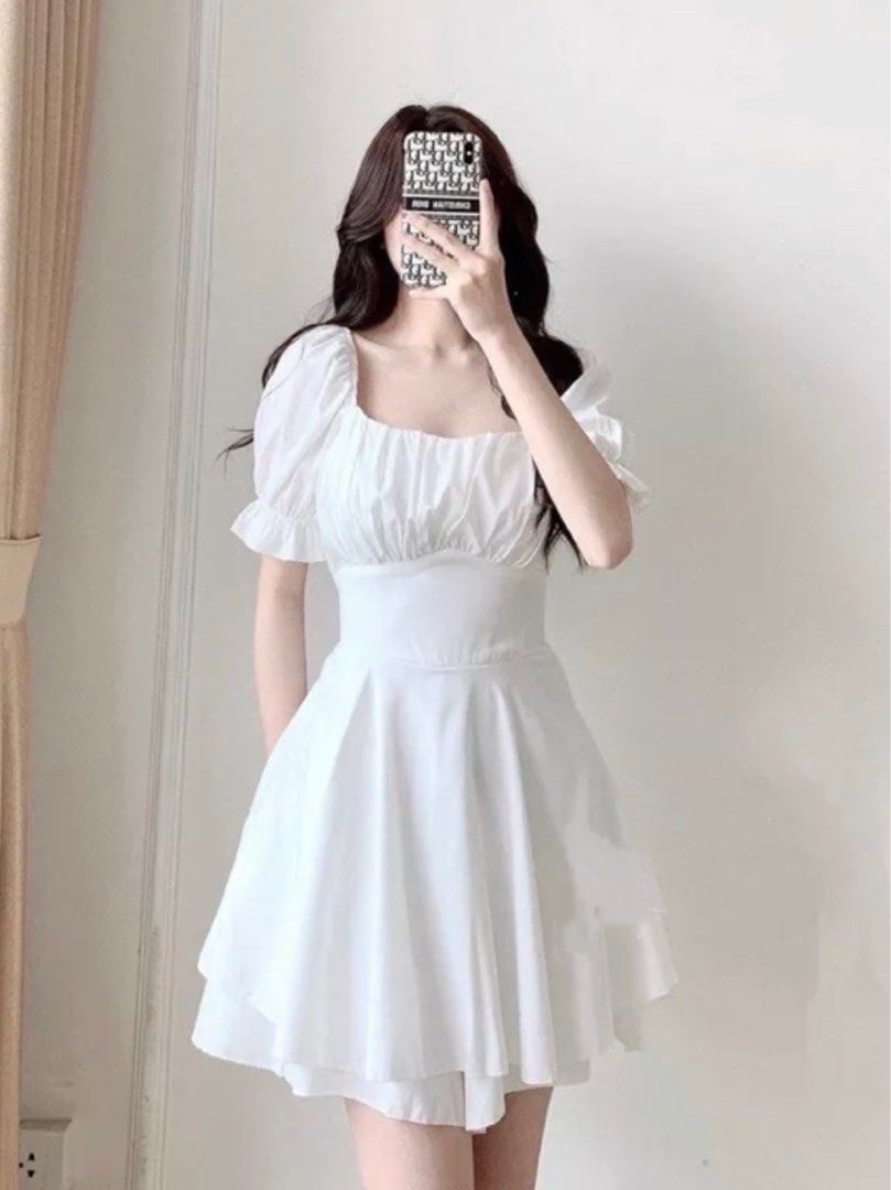 All white flowy dress cheap