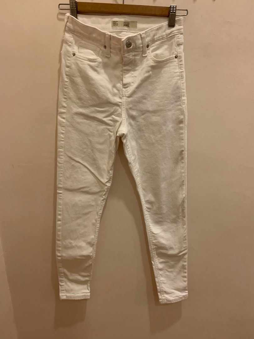 Topshop Jasmine Jeans White W26L30
