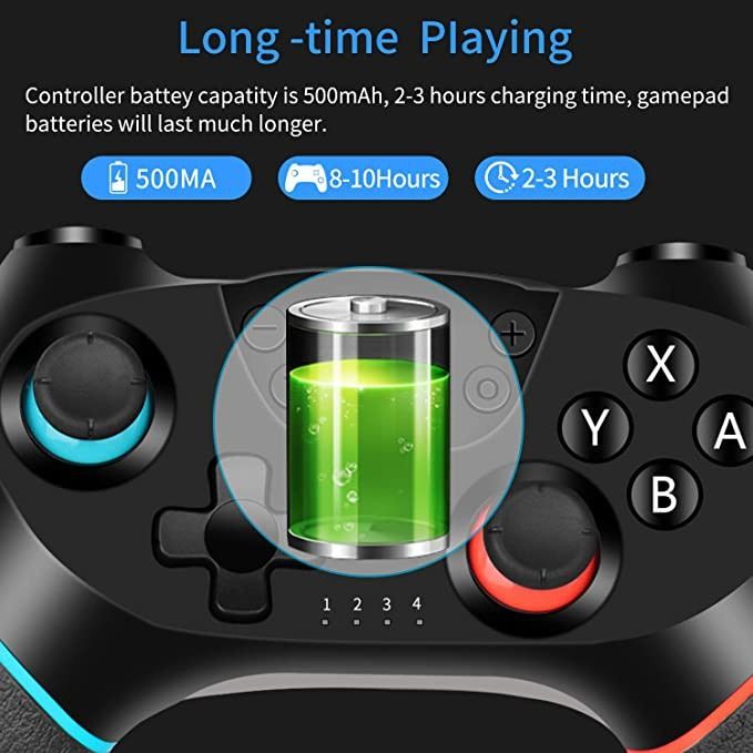 Switch Controller, Wireless Pro Controller for Switch/Switch Lite/Switch  OLED, Switch Remote Gamepad with Joystick, Adjustable Turbo Vibration