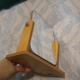 Wooden Makeup Mirror (Movable 360*)