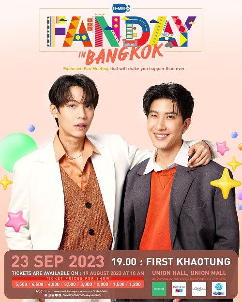 WTS) FirstKhaotung GMMTV FanDay in BKK, Tickets & Vouchers, Event 