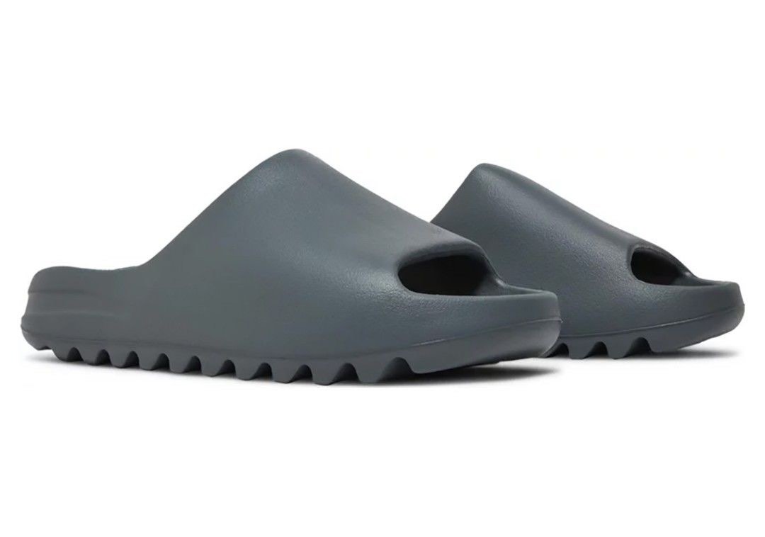 Authentic BN UK 10 Yeezy Slides Slate Grey, Luxury, Sneakers u0026 Footwear on  Carousell