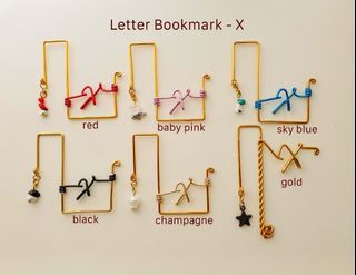 X to Z Letter Bookmark by Paper Pliers