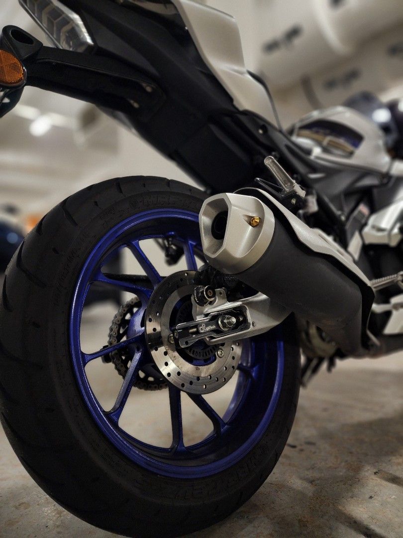 Yamaha R15 V3 & V4 Chain adjuster, Motorcycles, Motorcycle Accessories