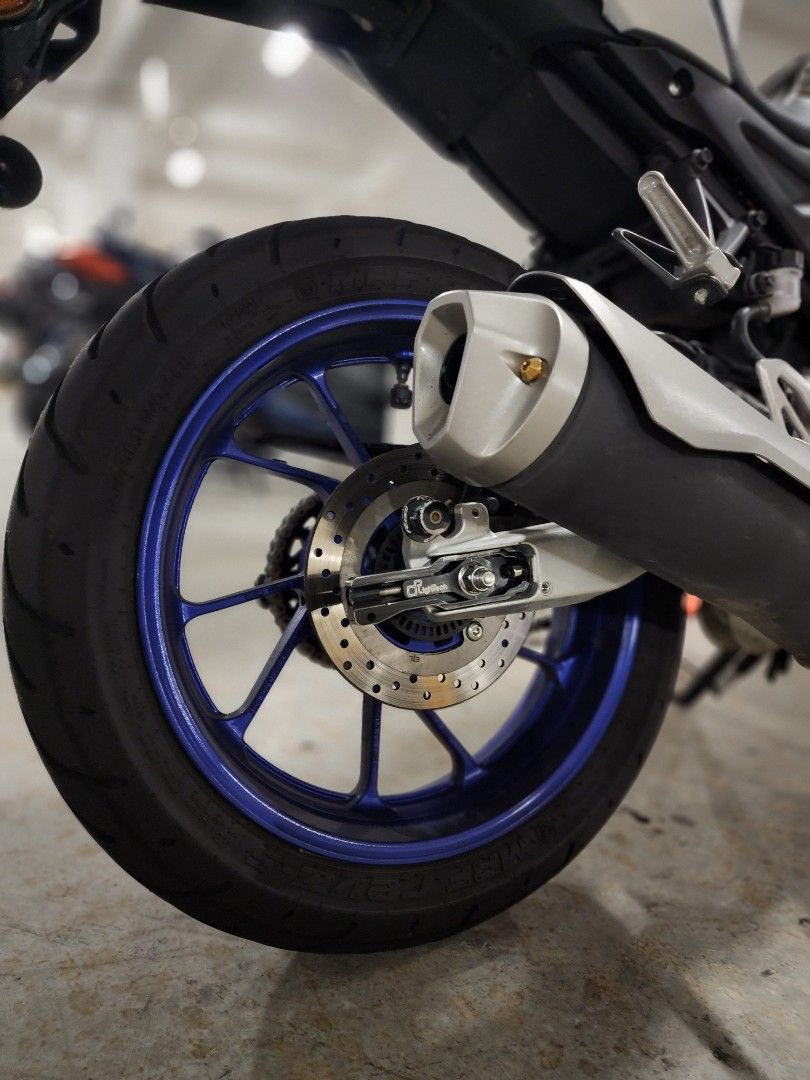 Yamaha R15 V3 & V4 Chain adjuster, Motorcycles, Motorcycle Accessories