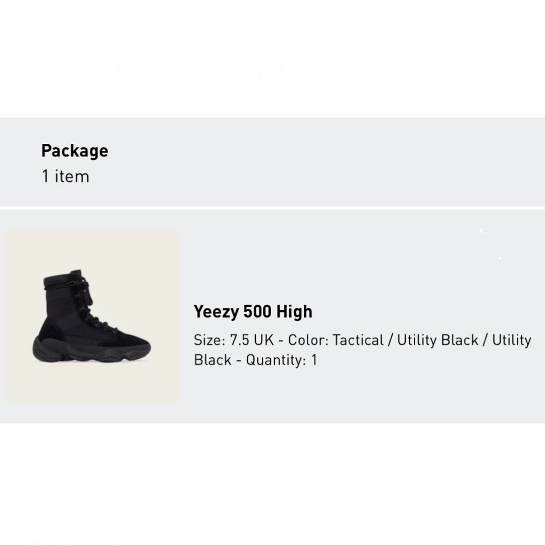 Yeezy 500 High Tactical, Men's Fashion, Footwear, Sneakers on Carousell