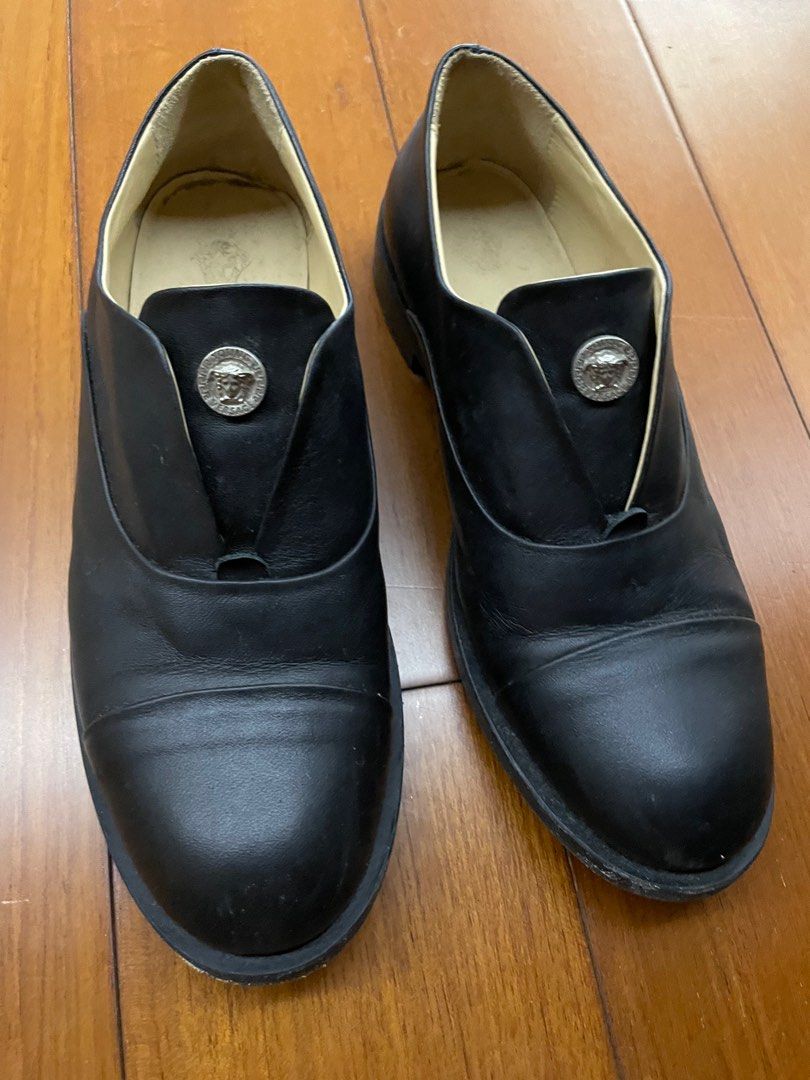 Versace leather loafers top