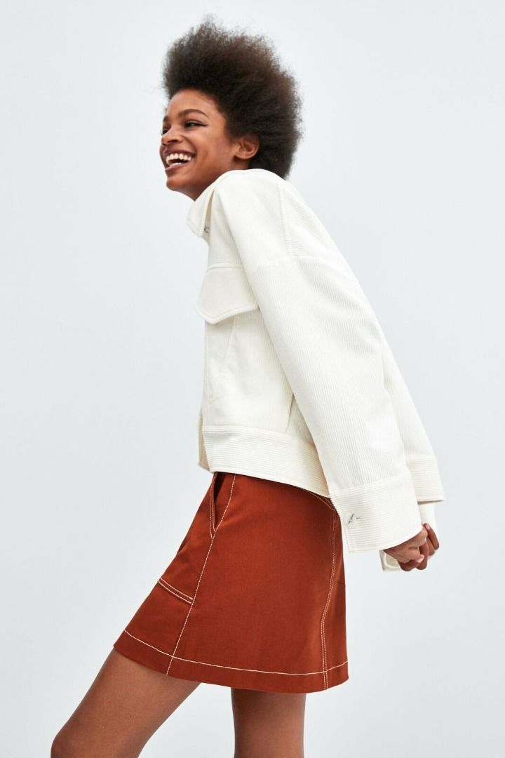 A line mini skirt zara hot sale
