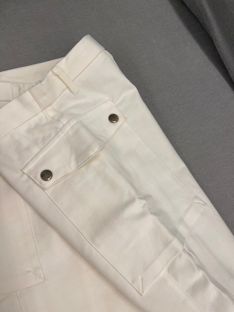 Zara Cream Skinny Ankle Pants, Women's Fashion, Bottoms, Other Bottoms