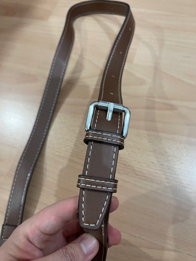 Zara Woven Mini Crossbody Bag in brown, Men's Fashion, Bags, Sling Bags